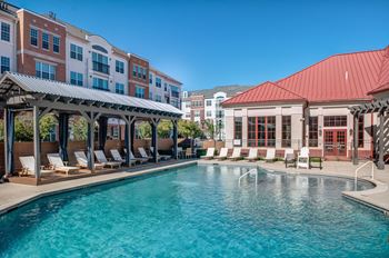take a dip in our resort style swimming pool  at Harbor Pointe, Bayonne, New Jersey